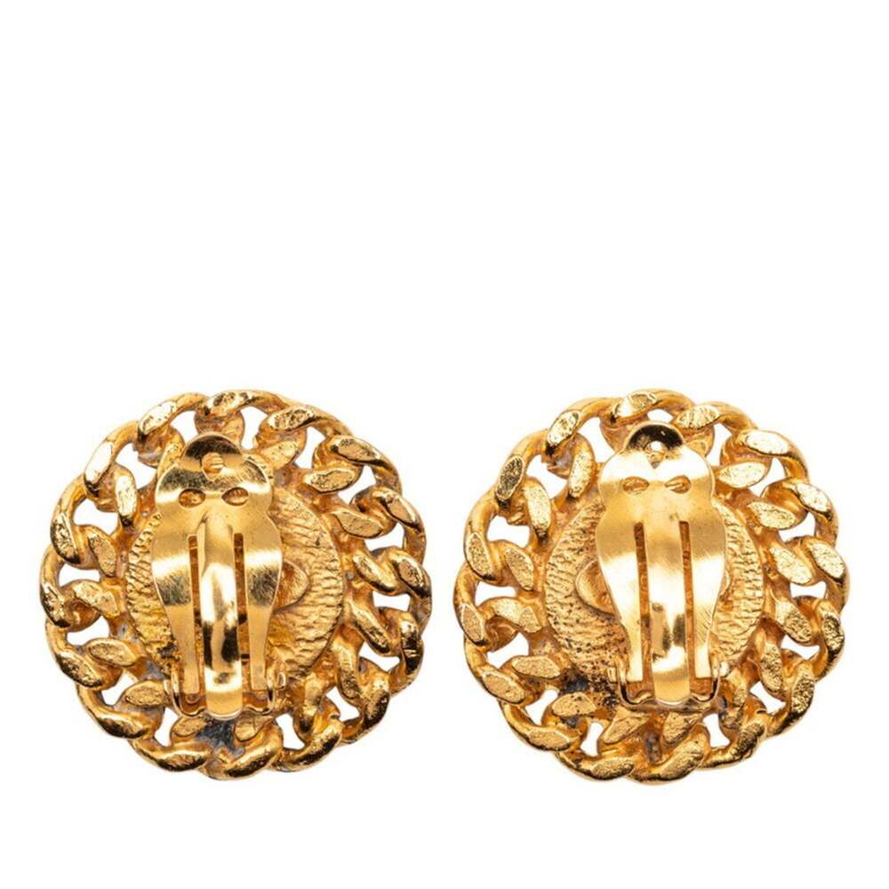 CHANEL Blue Logo Earrings - Picture 2 of 3